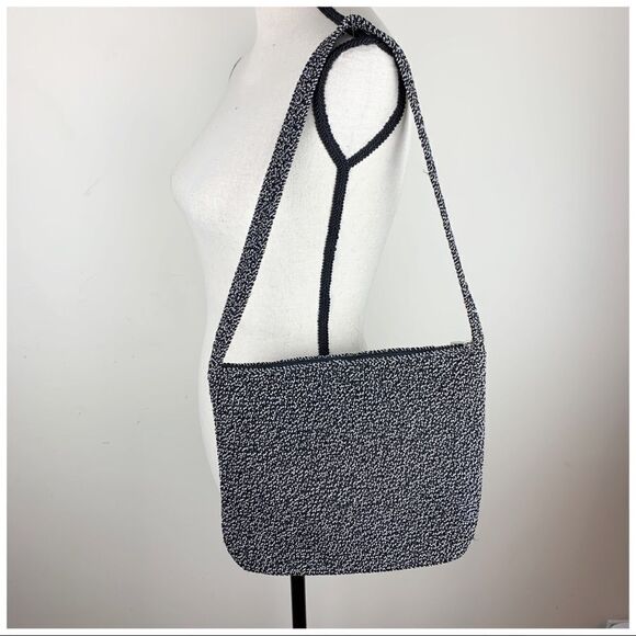 The Sak Black/White‎ Crochet Hobo Style Bag Medium - Picture 7 of 15